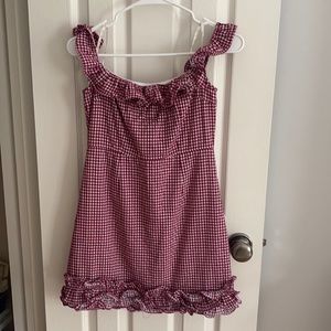 Lovers & Friends off the shoulder dress